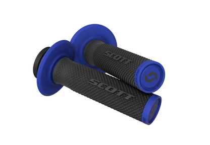 SCOTT SX II BLACK/BLUE LOCK ON GRIPS