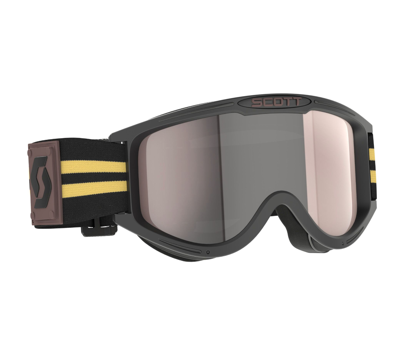 SCOTT 89X ERA BLACK/BEIGE/SILVER CHROME GOGGLES