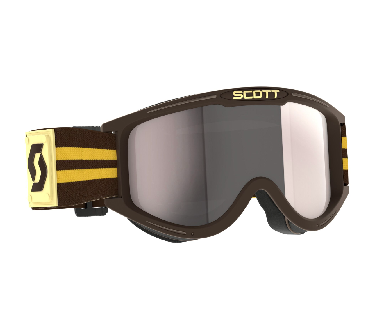 SCOTT 89X ERA BROWN/SILVER CHROME GOGGLES