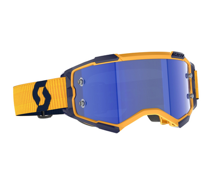 SCOTT FURY DARK YELLOW/DARK BLUE/BLUE CHROME WORKS GOGGLES