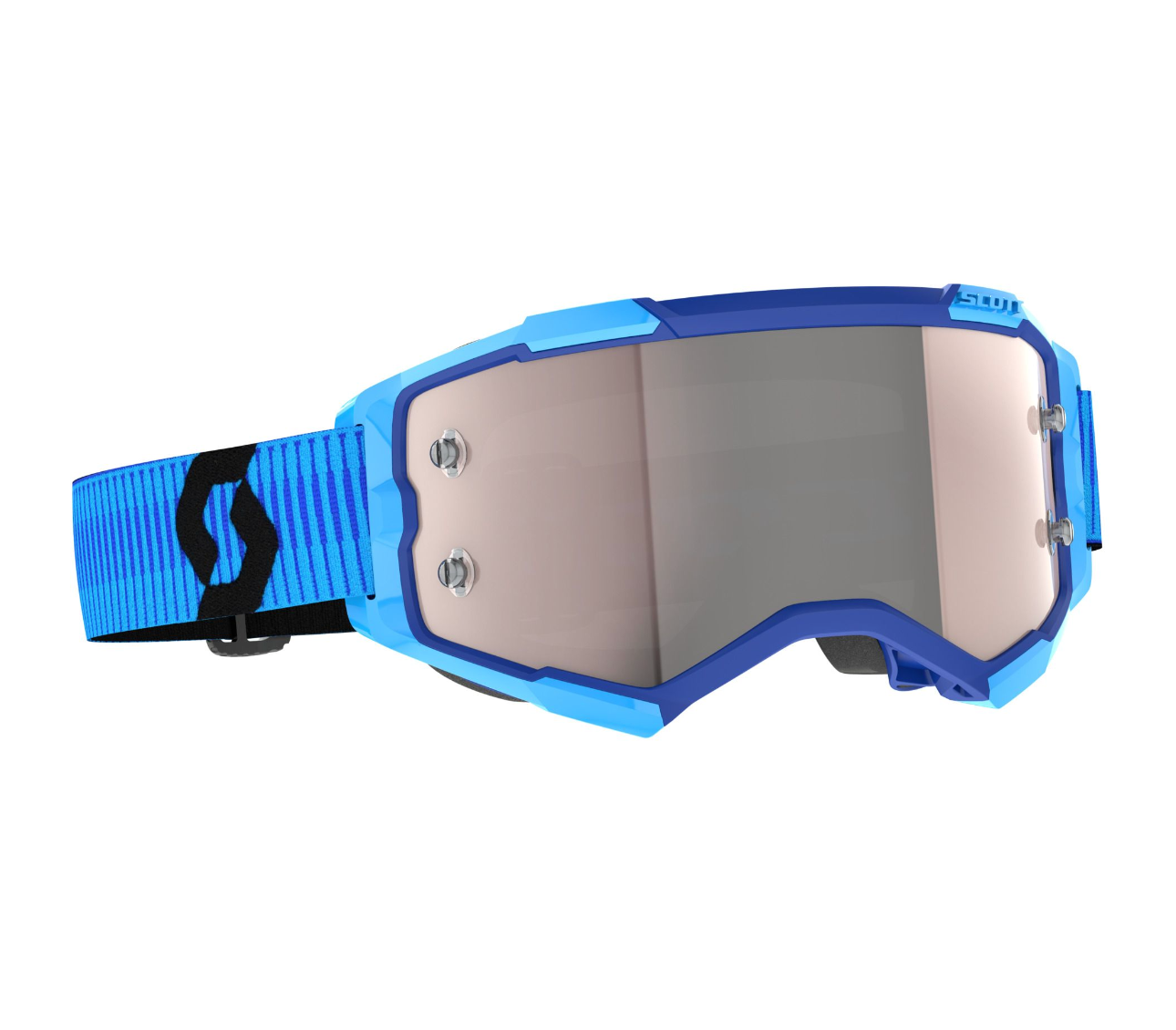 SCOTT FURY BLUE/BLACK/SILVER CHROME WORKS GOGGLES