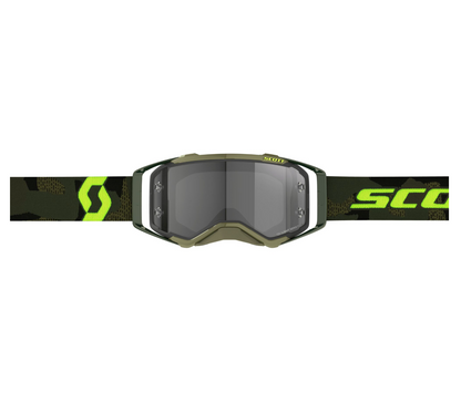 SCOTT PROSPECT KHAKI GREEN/NEON YELLOW/LIGHT SENSITIVE GREY GOGGLES