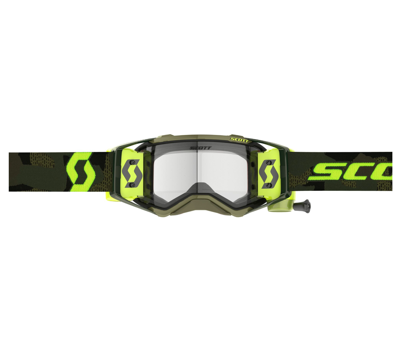 SCOTT PROSPECT SUPER WFS KHAKI GREEN/NEON YELLOW/CLEAR WORKS GOGGLES