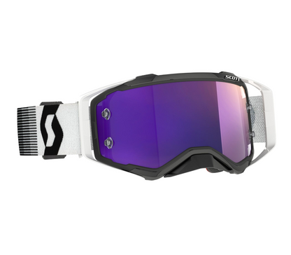 SCOTT PROSPECT PREMIUM BLACK/WHITE/PURPLE CHROME WORKS GOGGLES