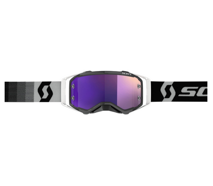 SCOTT PROSPECT PREMIUM BLACK/WHITE/PURPLE CHROME WORKS GOGGLES