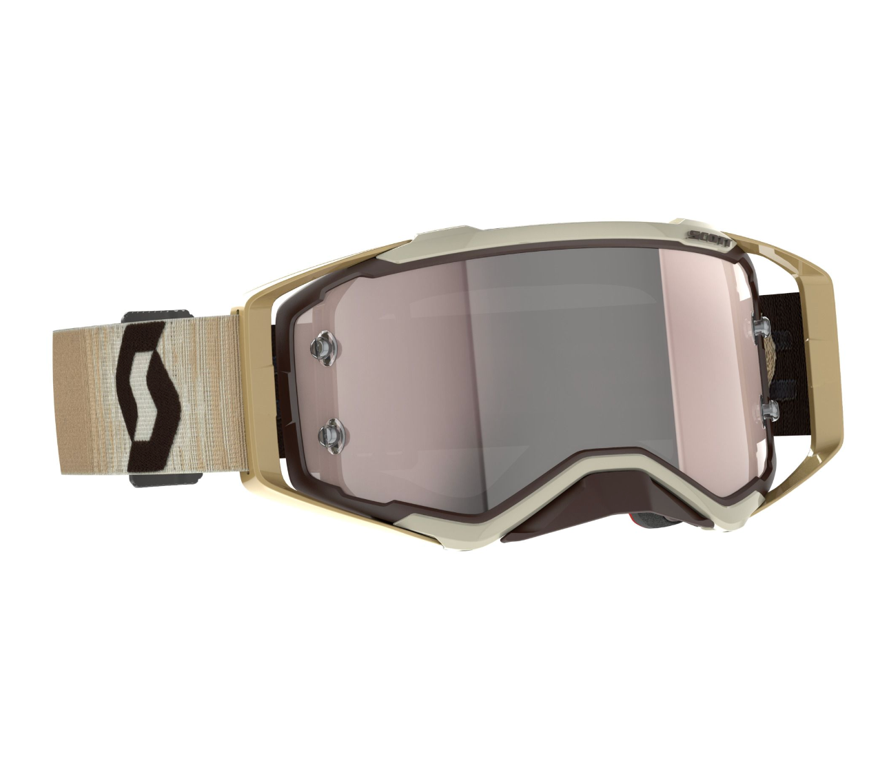 SCOTT PROSPECT BEIGE/BROWN/SILVER CHROME WORKS GOGGLES