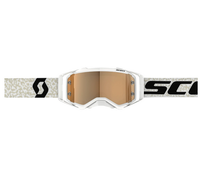 SCOTT PROSPECT AMPLIFIER WHITE/BLACK/GOLD CHROME WORKS GOGGLES