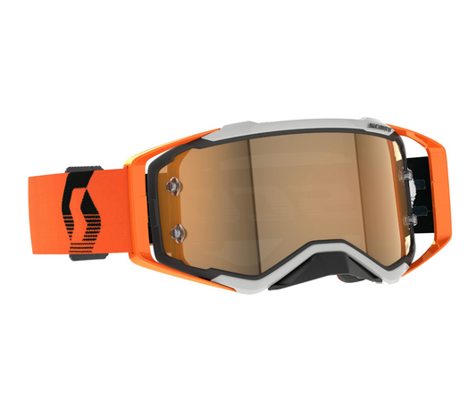 SCOTT PROSPECT AMPLIFIER GREY/ORANGE/GOLD CHROME WORKS GOGGLES