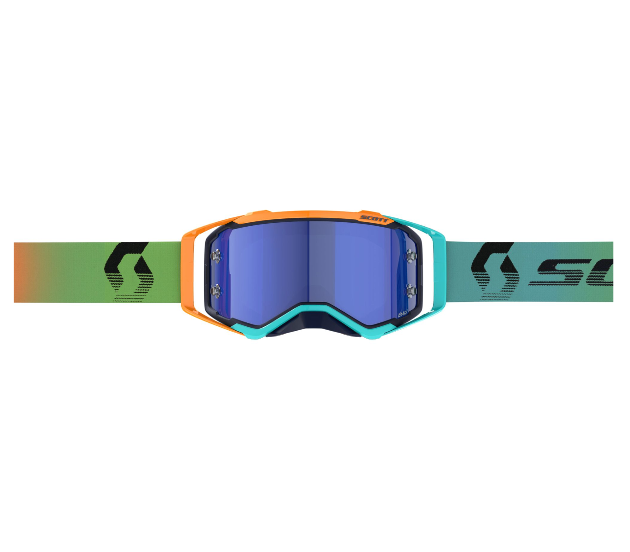 SCOTT PROSPECT AMPLIFIER BLUE/ORANGE/BLUE CHROME WORKS GOGGLES