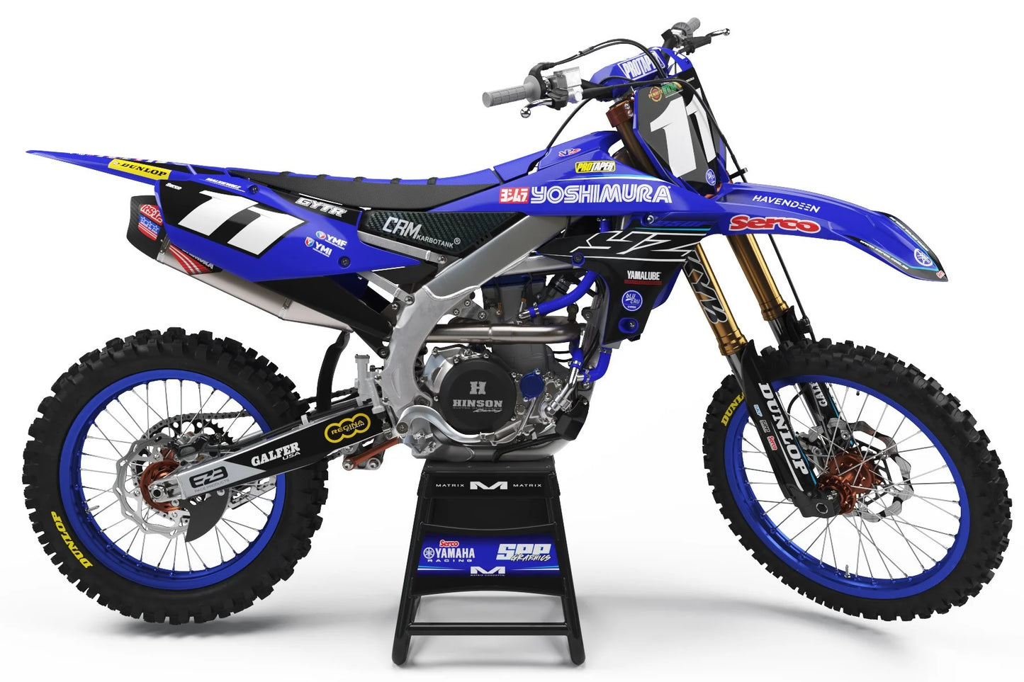 YOSHIMURA YAMAHA YZ250F 19-23 YZ250FX/WR250F 20-24 RS-12 STAINLESS FULL SYSTEM WITH CARBON END CAP