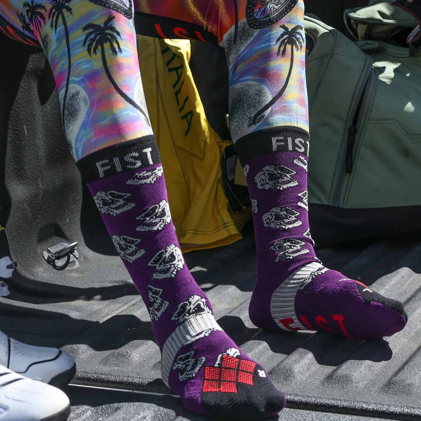 FIST THROW DOWN MOTO SOCKS