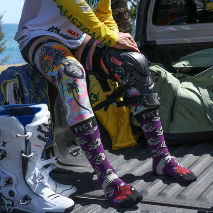 FIST THROW DOWN MOTO SOCKS