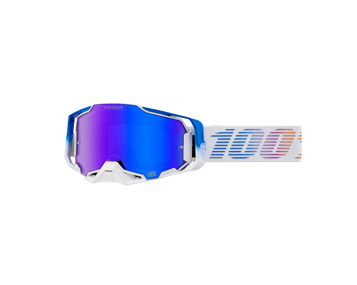 100% ARMEGA HIPER NEO BLUE MIRROR GOGGLES