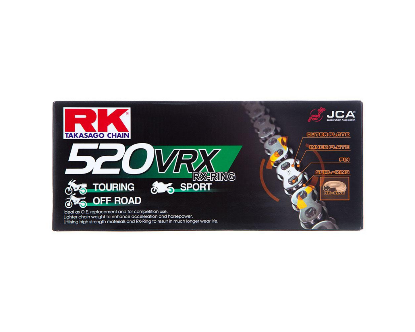 RK CHAINS 520 RX-RING 120L CHAIN