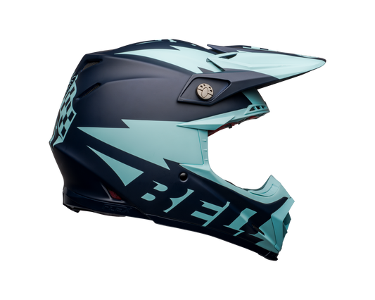 BELL MOTO-9 FLEX BREAKAWAY MATTE NAVY/LIGHT BLUE HELMET