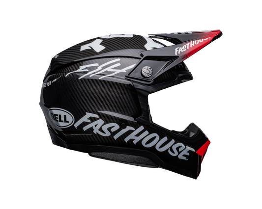 BELL 2024 MOTO-10 SPHERICAL FASTHOUSE PRIVATEER BLACK/RED HELMET