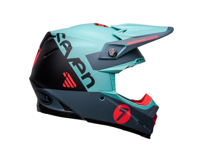 BELL 2024 LE MOTO-9S FLEX SEVEN VANGUARD MATTE AQUA/BLACK HELMET