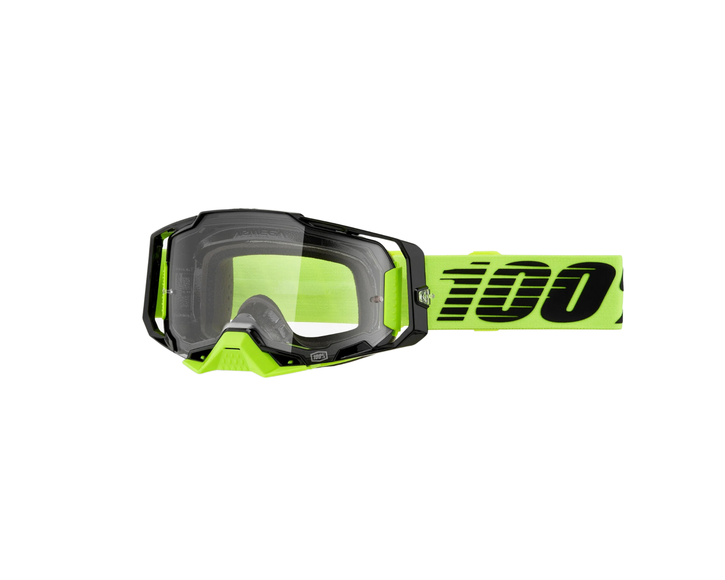 100% ARMEGA NEON YELLOW CLEAR GOGGLES