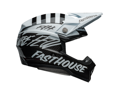 BELL MOTO-10 SPHERICAL FASTHOUSE MOD SQUAD WHITE/BLACK HELMET