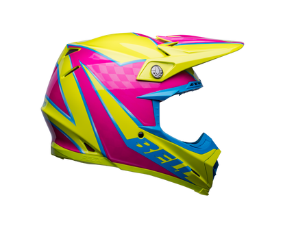 BELL 2024 MOTO-9S FLEX SPRITE YELLOW/MAGENTA HELMET