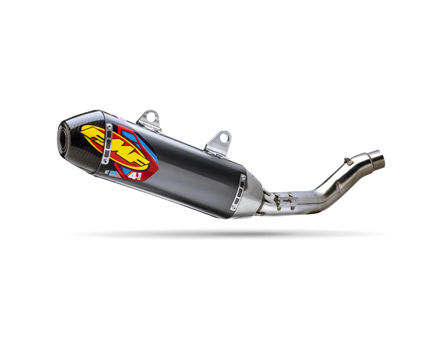 FMF KAWASAKI KX450F 19-23 KX450X 2021 FACTORY 4.1 RCT STAINLESS SLIP-ON WITH CARBON END CAP