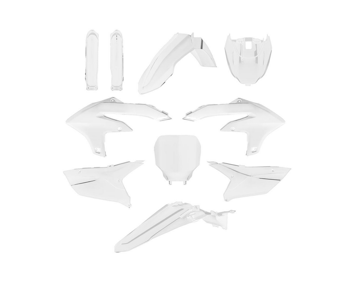 POLISPORT YAMAHA YZ250F 24-25 YZ250FX 2025 YZ450F/YZ450FX 23-25 WHITE PLASTICS KIT