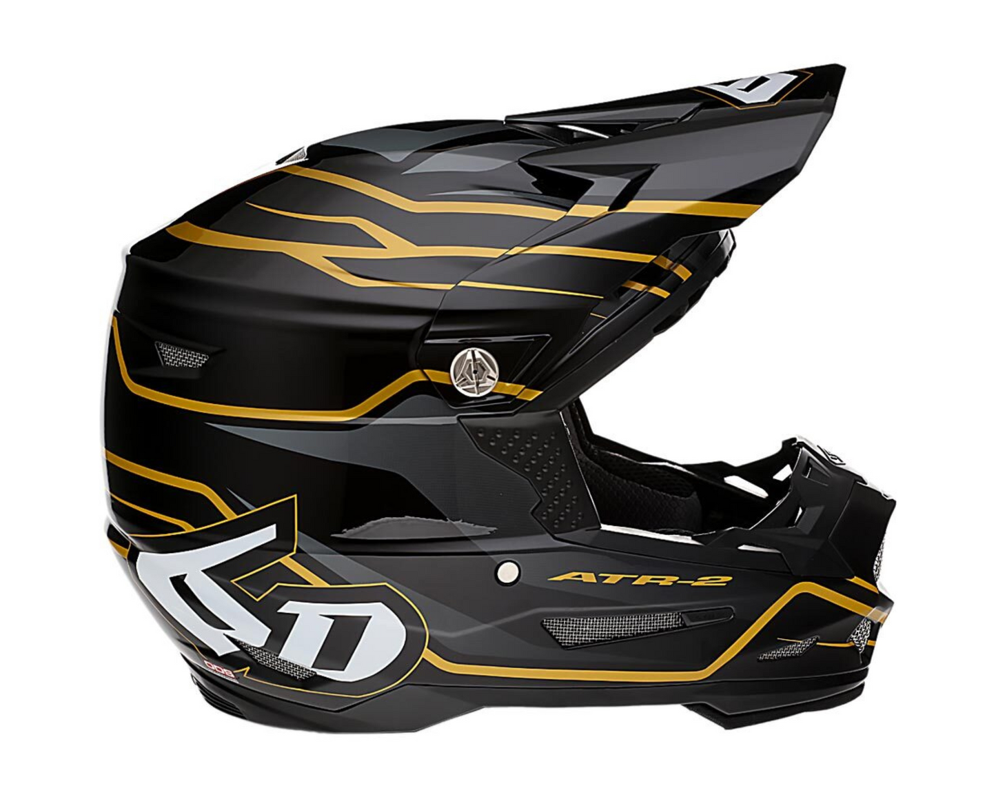 6D ATR-2 PHASE BLACK/GOLD HELMET