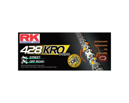 RK CHAINS 428 STANDARD O-RING 136L CHAIN