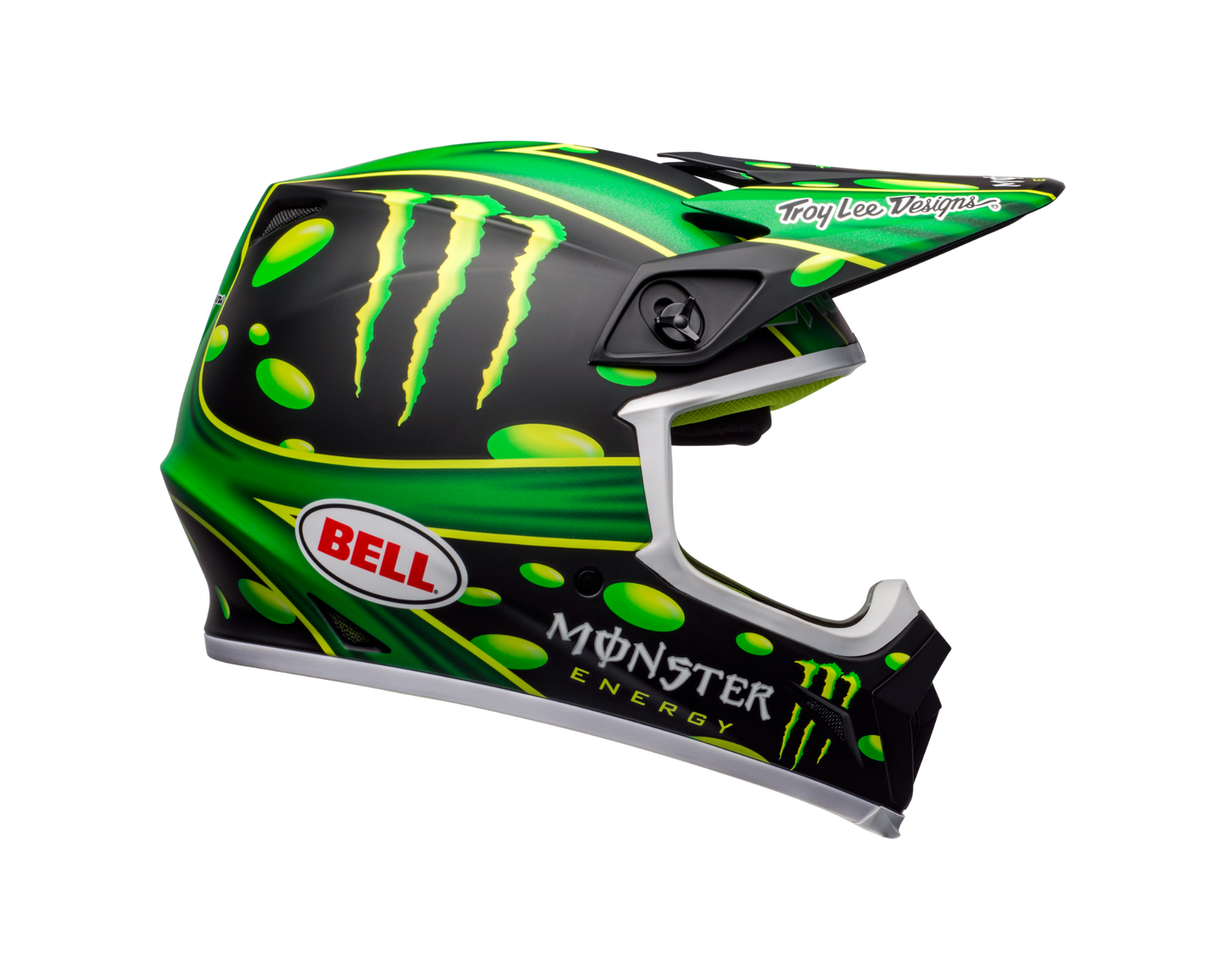 BELL LE MX-9 MIPS MCGRATH SHOWTIME REPLICA MATTE BLACK/GREEN HELMET