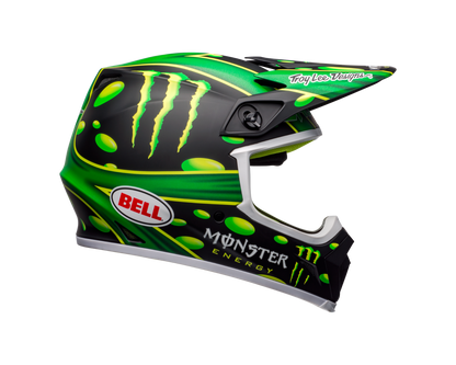 BELL LE MX-9 MIPS MCGRATH SHOWTIME REPLICA MATTE BLACK/GREEN HELMET