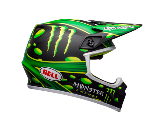 BELL LE MX-9 MIPS MCGRATH SHOWTIME REPLICA MATTE BLACK/GREEN HELMET