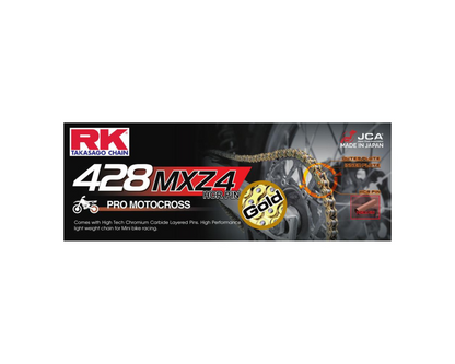 RK CHAINS 428MXZ4 136L GOLD RACE CHAIN