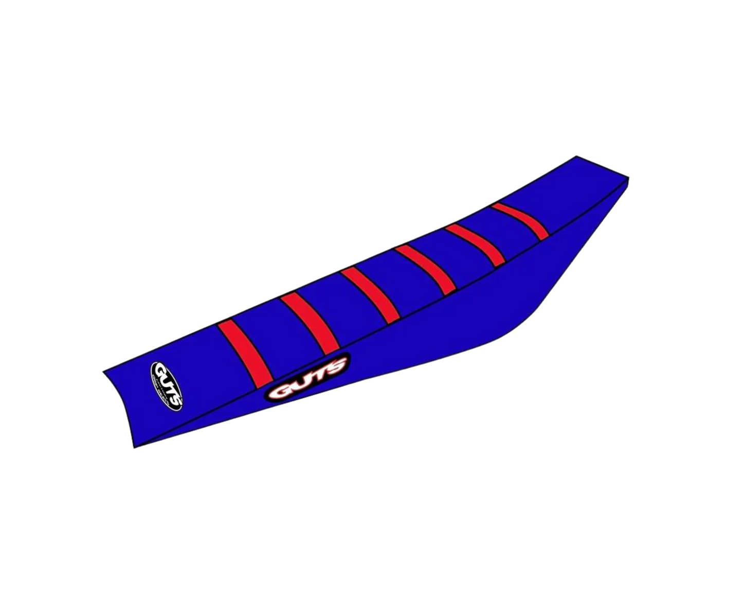 GUTS RACING BETA RIBBED GRIPPER SEAT COVER BLUE/RED