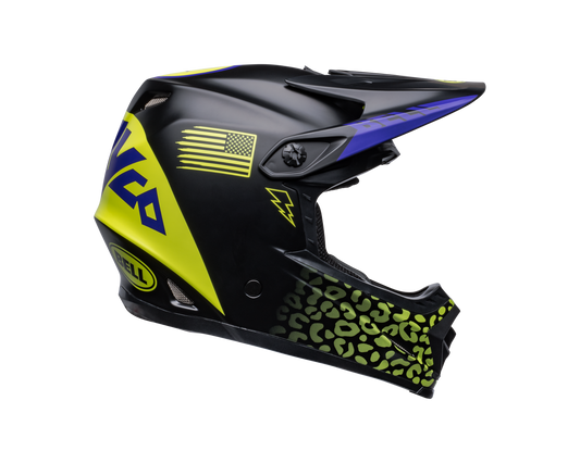 BELL 2024 MOTO-9 MIPS YOUTH SLAYCO MATTE BLACK/HI-VIZ YELLOW HELMET