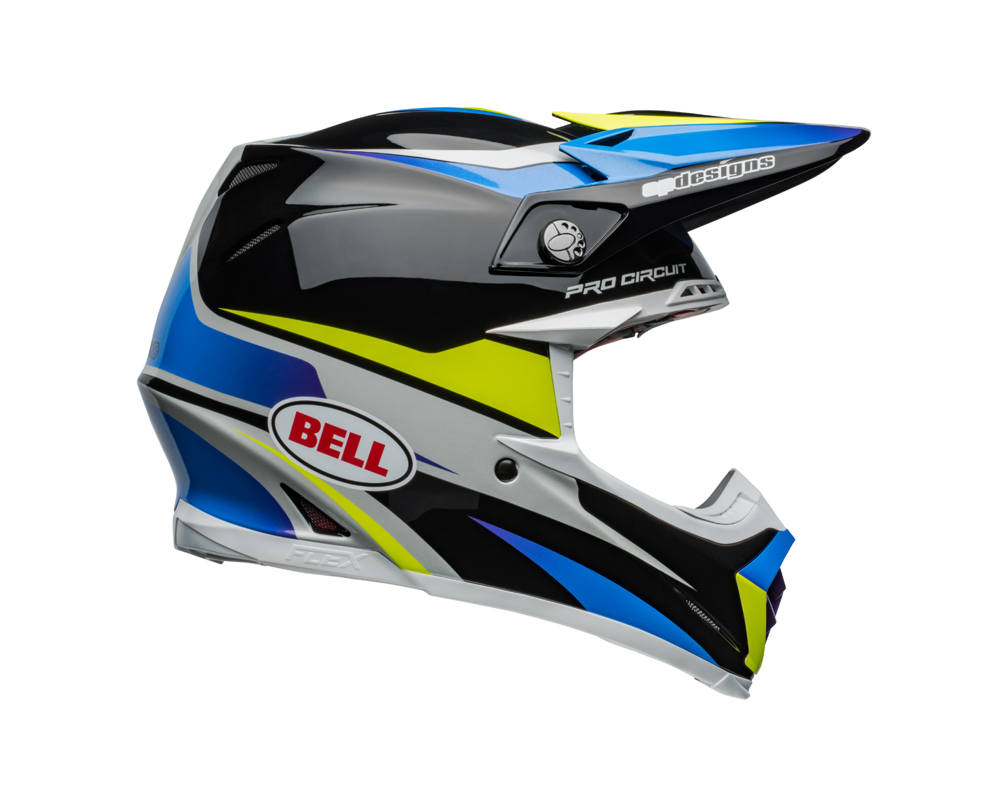 BELL 2024 MOTO-9S FLEX PRO CIRCUIT BLACK/BLUE HELMET