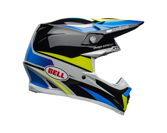 BELL 2024 MOTO-9S FLEX PRO CIRCUIT BLACK/BLUE HELMET