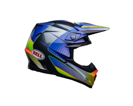 BELL MOTO-9S FLEX PRO CIRCUT SILVER/METALLIC FLAKE HELMET