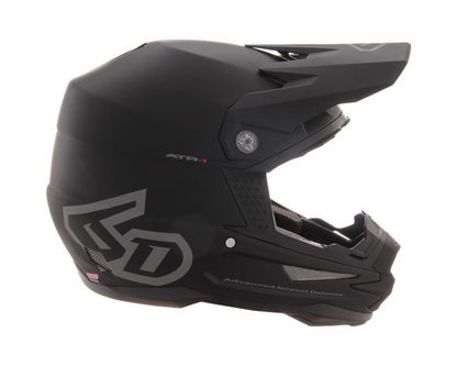 6D ATR-1 SOLID MATTE BLACK HELMET