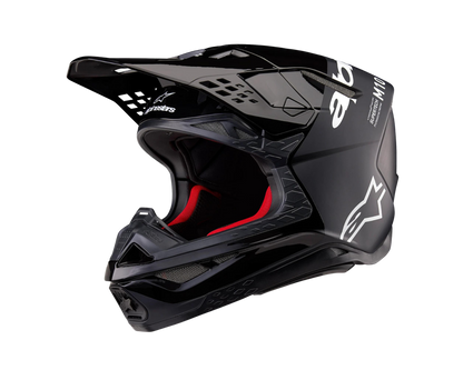 ALPINESTARS 2024 S-M10 FLOOD BLACK/DARK GREY HELMET