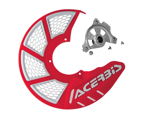 ACERBIS X-BRAKE 2.0 RED/WHITE DISC COVER & MOUNT KIT BETA RR 11-24