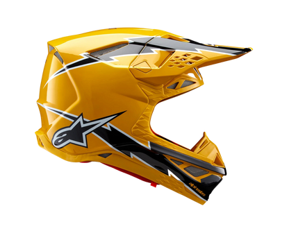 ALPINESTARS 2024 S-M10 AMPRESS BLACK/YELLOW HELMET