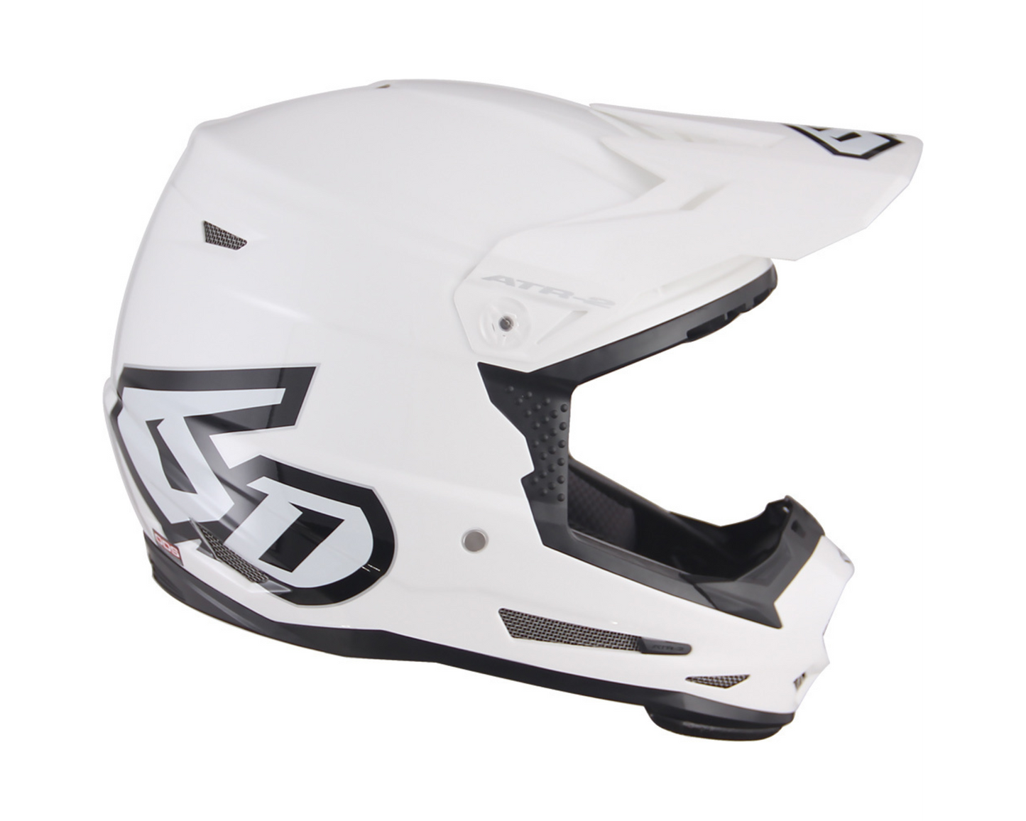 6D ATR-2 SOLID GLOSS WHITE HELMET