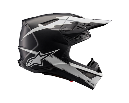 ALPINESTARS 2024 S-M10 AMPRESS MATTE BLACK/WHITE HELMET