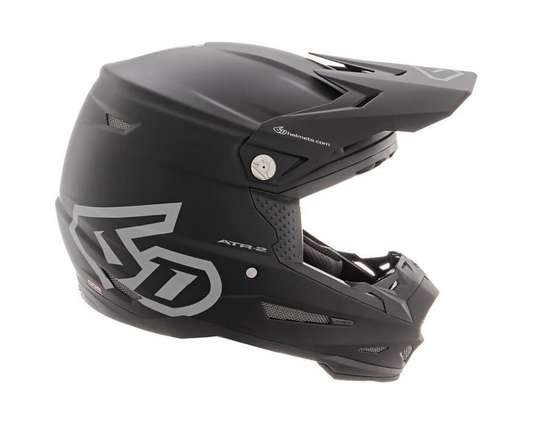 6D ATR-2 SOLID MATTE BLACK HELMET