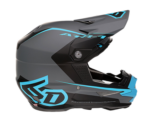 6D ATR-1 STEALTH CYAN HELMET