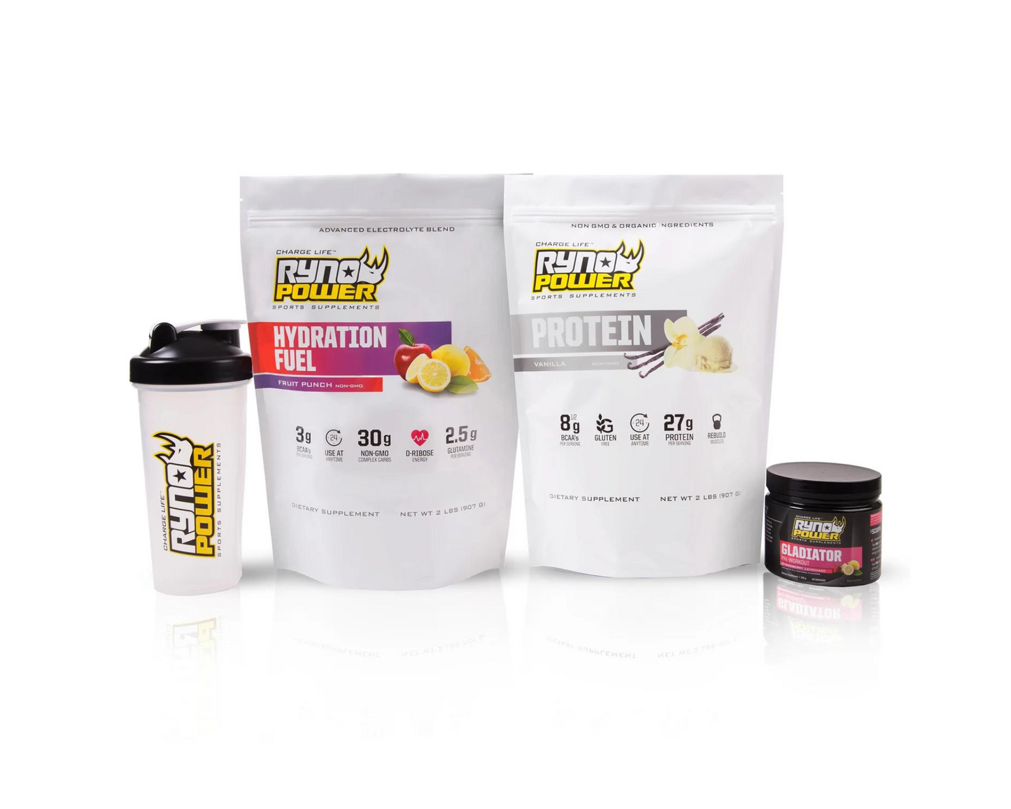 RYNO POWER VANILLA X FRUIT PUNCH ESSENTIALS POWER PACKAGE