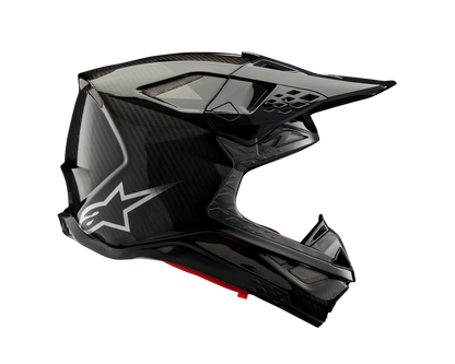 ALPINESTARS 2025 S-M10 FAME BLACK CARBON HELMET