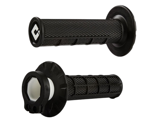 ODI HALF WAFFLE LOCK ON GRIPS 2T / 4T BLACK