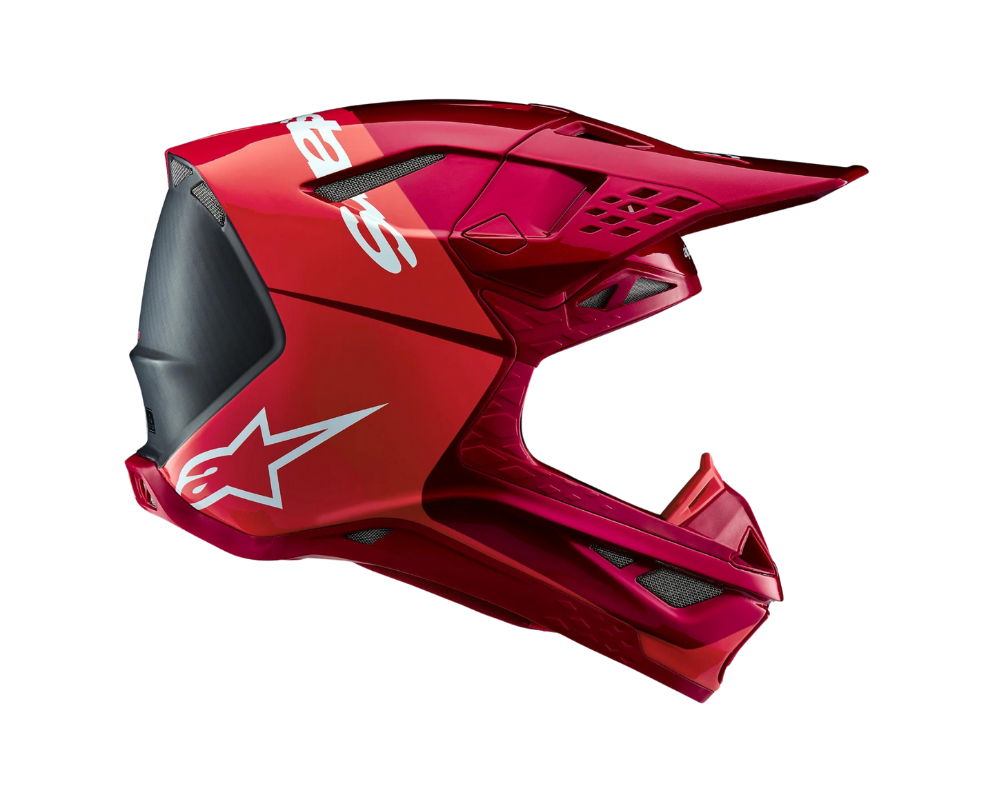 ALPINESTARS 2025 S-M10 FLOOD FLURO RED/RED HELMET