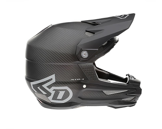 6D ATB-1 SOLID MATTE CARBON HELMET